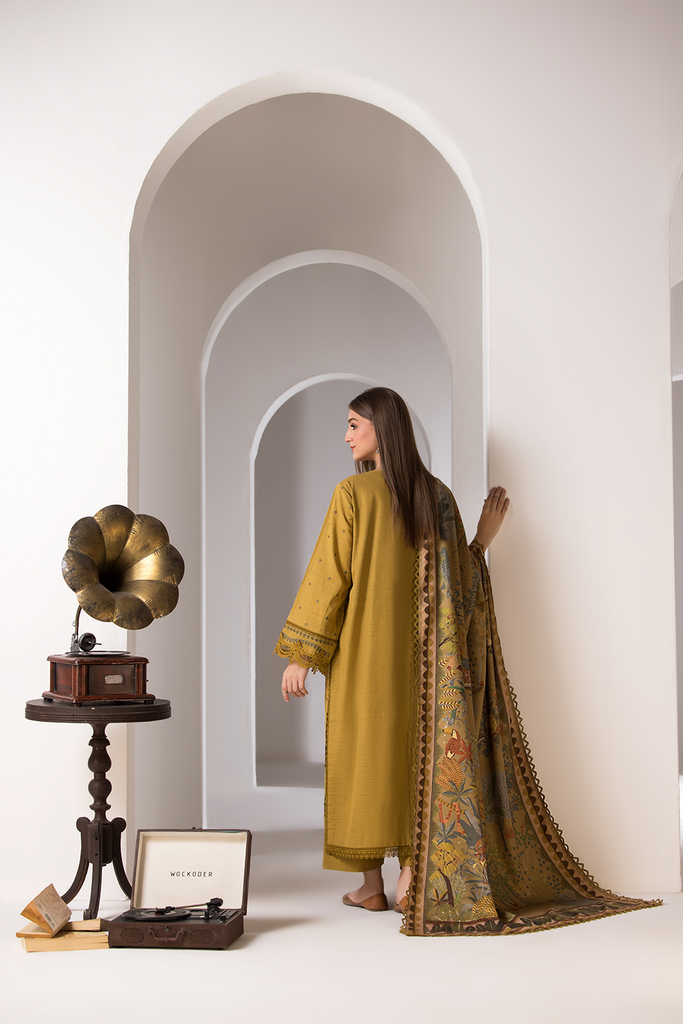 Sobia Nazir Embroidered Khaddar Unstitched 3Pc Suit WS24-5B