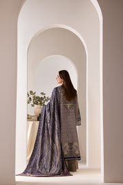 Sobia Nazir Embroidered Khaddar Unstitched 3Pc Suit WS24-7B