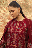 Zara Shahjahan Embroidered Khaddar Unstitched 3Pc Suit D-08 RAHA