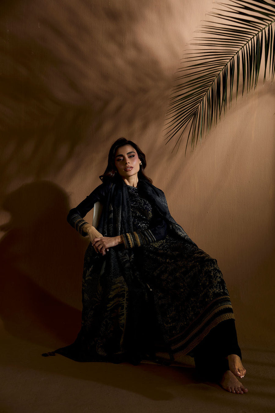 Sobia Nazir Embroidered Herringbone Unstitched 3Pc Suit WS25-1A