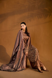 Sobia Nazir Embroidered Herringbone Unstitched 3Pc Suit WS25-1B