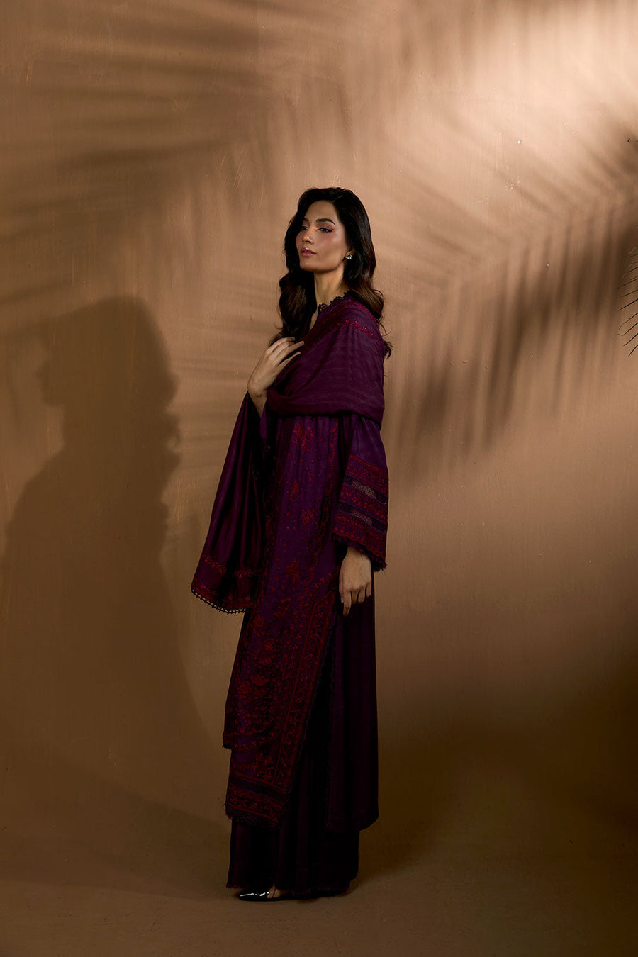 Sobia Nazir Embroidered Herringbone Unstitched 3Pc Suit WS25-2B