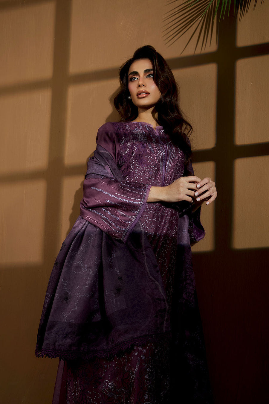 Sobia Nazir Embroidered Herringbone Unstitched 3Pc Suit WS25-3A