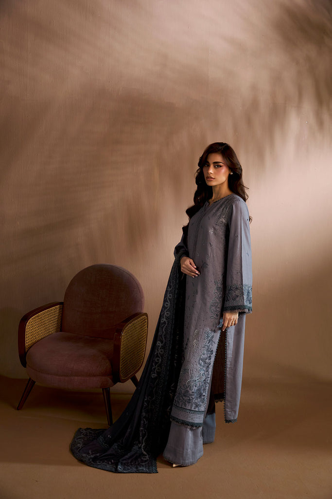 Sobia Nazir Embroidered Khaddar Unstitched 3Pc Suit WS25-5B