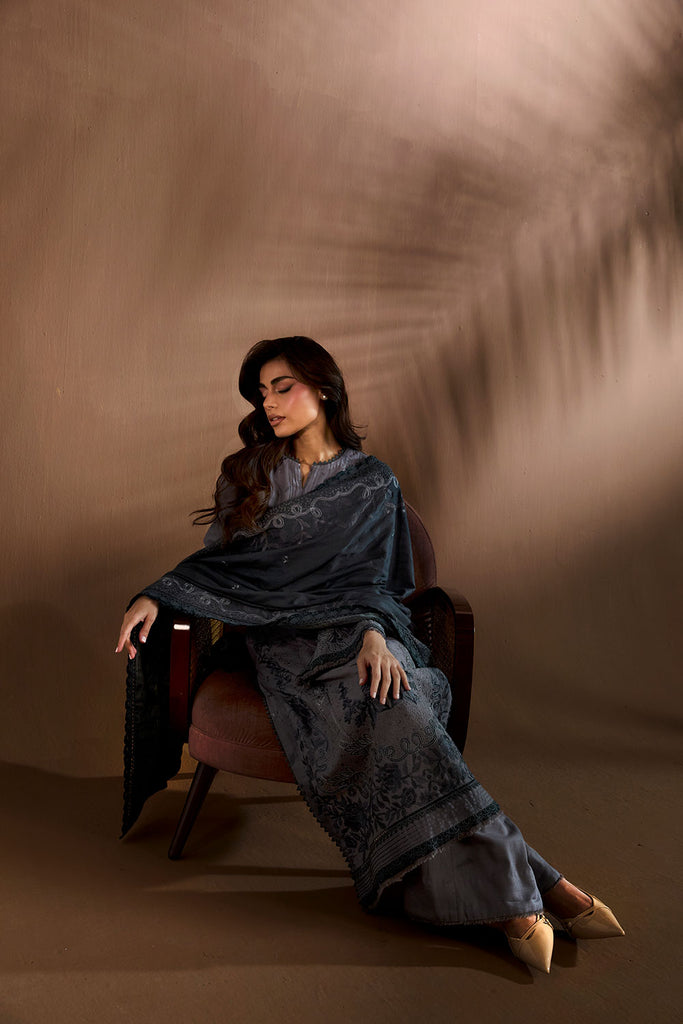 Sobia Nazir Embroidered Khaddar Unstitched 3Pc Suit WS25-5B