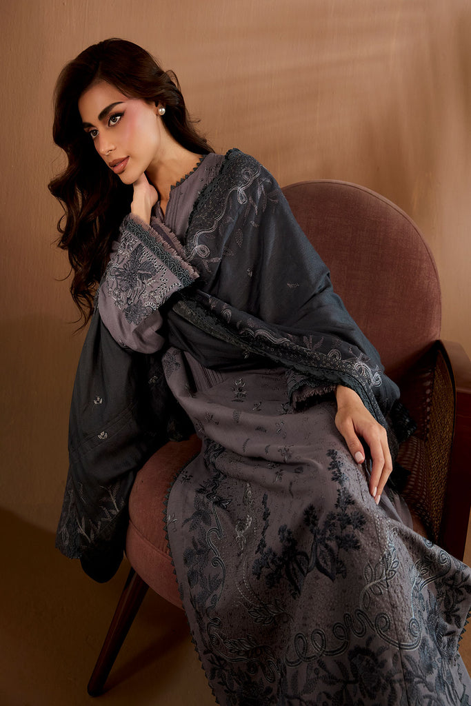 Sobia Nazir Embroidered Khaddar Unstitched 3Pc Suit WS25-5B