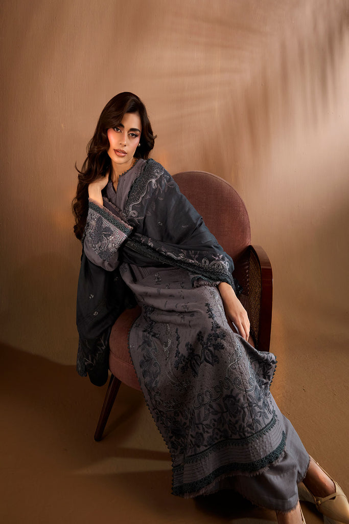 Sobia Nazir Embroidered Khaddar Unstitched 3Pc Suit WS25-5B