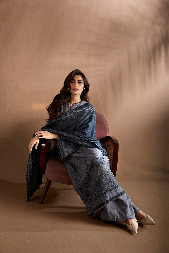 Sobia Nazir Embroidered Khaddar Unstitched 3Pc Suit WS25-5B