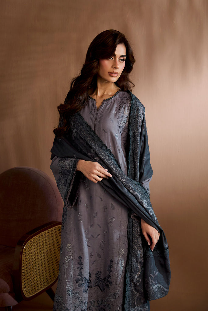 Sobia Nazir Embroidered Khaddar Unstitched 3Pc Suit WS25-5B