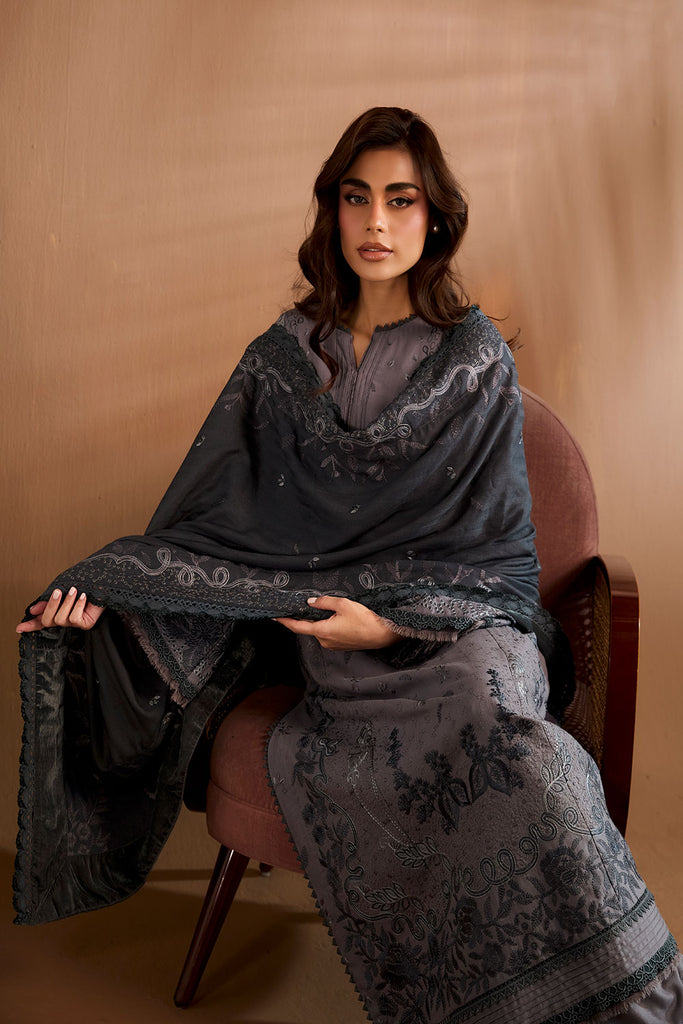 Sobia Nazir Embroidered Khaddar Unstitched 3Pc Suit WS25-5B
