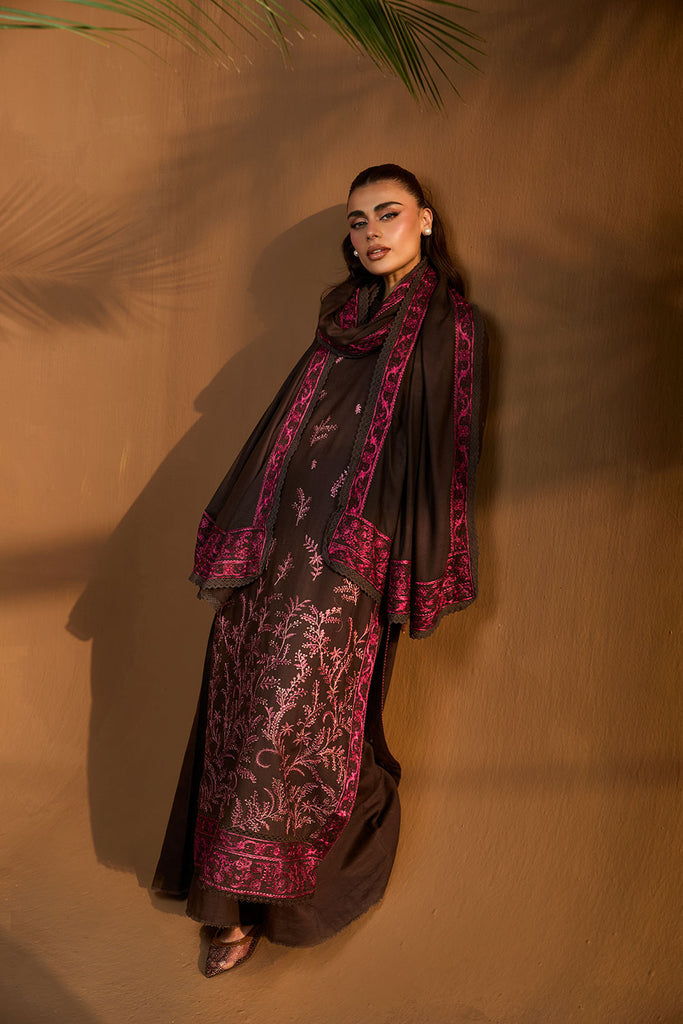 Sobia Nazir Embroidered Khaddar Unstitched 3Pc Suit WS25-7A