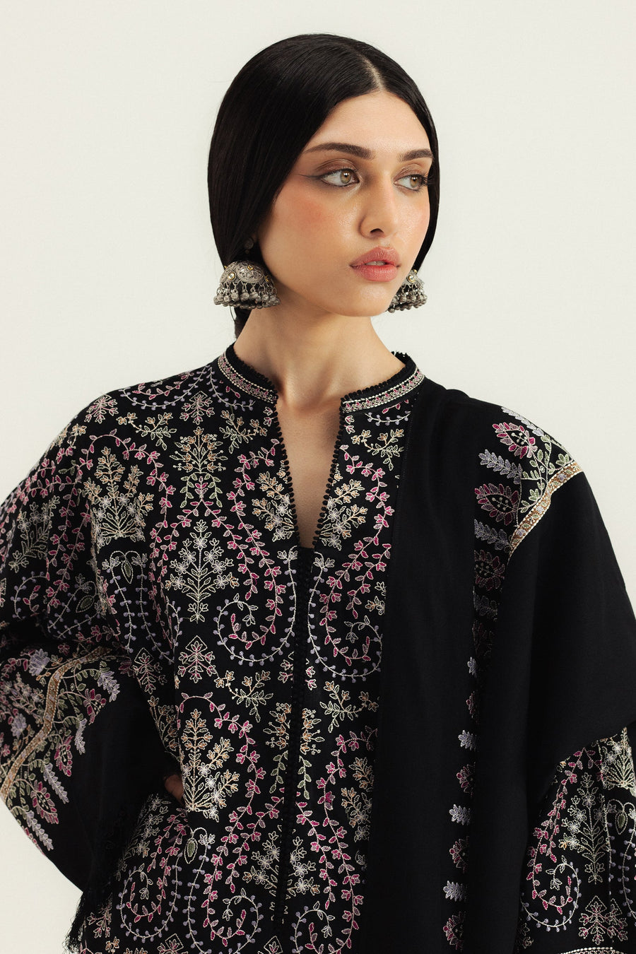 Zara Shahjahan Embroidered Marina Unstitched 3Pc Suit WS25-D2 Shahgul