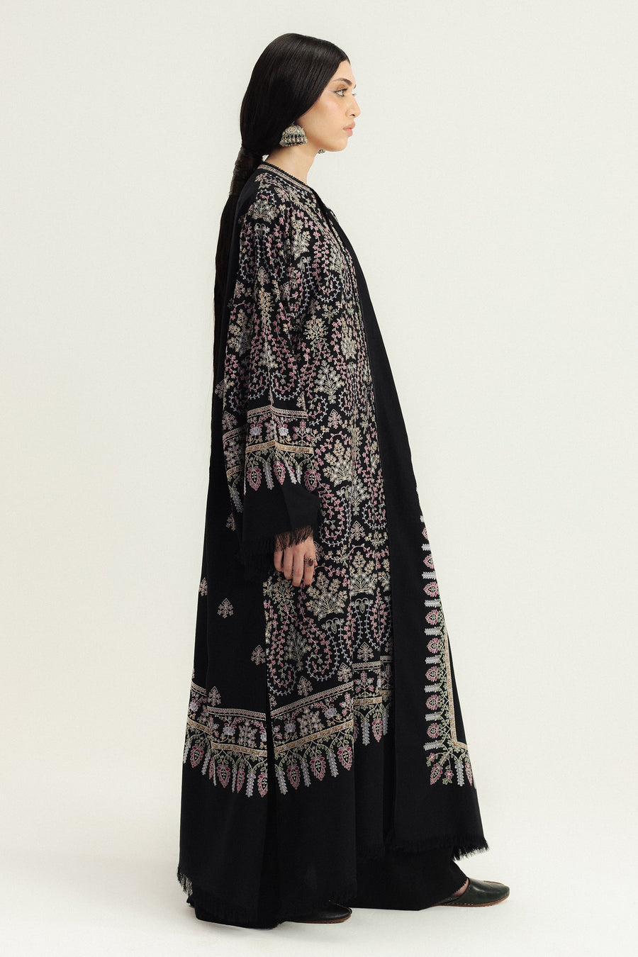 Zara Shahjahan Embroidered Marina Unstitched 3Pc Suit WS25-D2 Shahgul