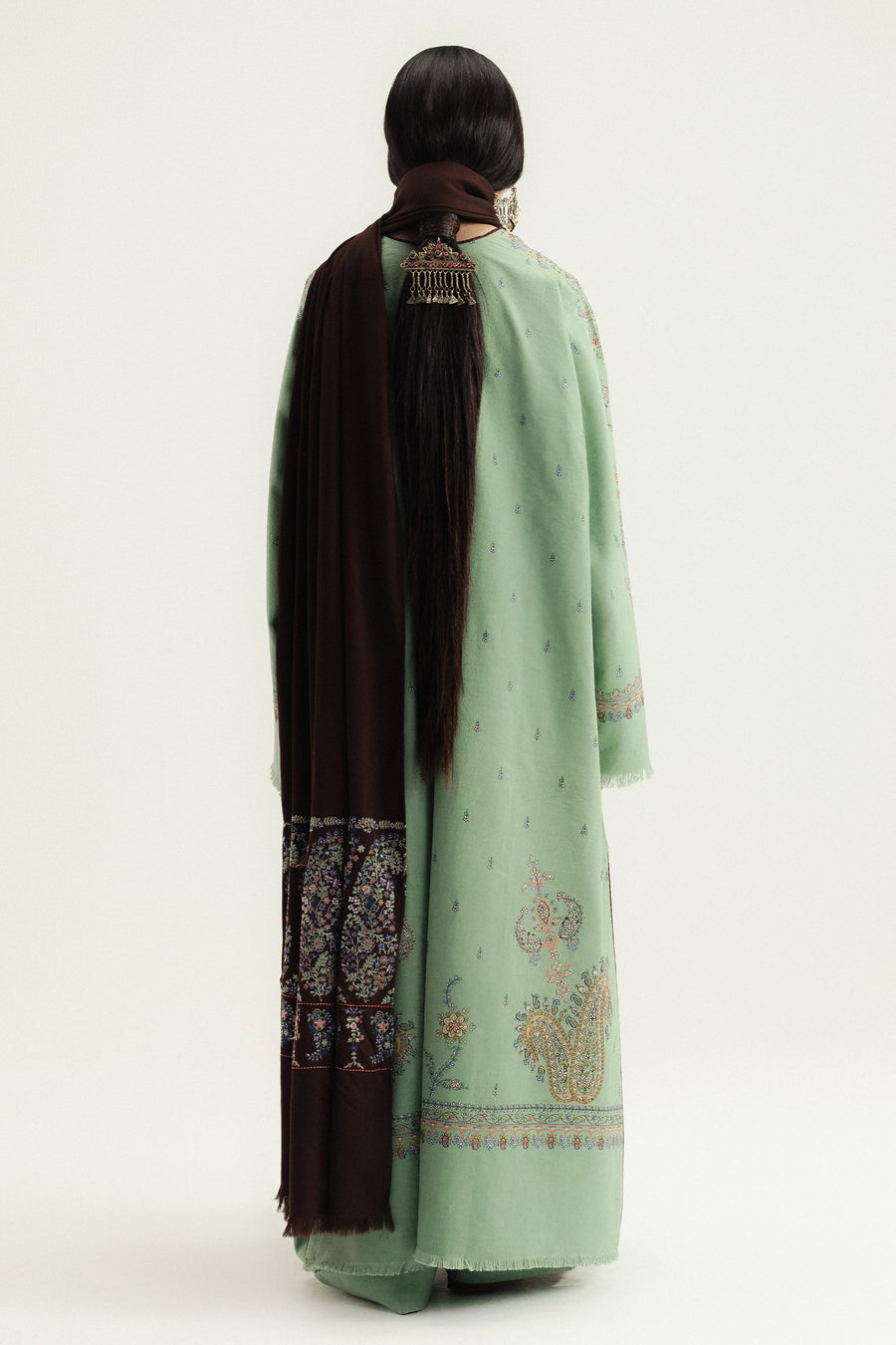 Zara Shahjahan Embroidered Karandi Unstitched 3Pc Suit WS25-D4 Keran