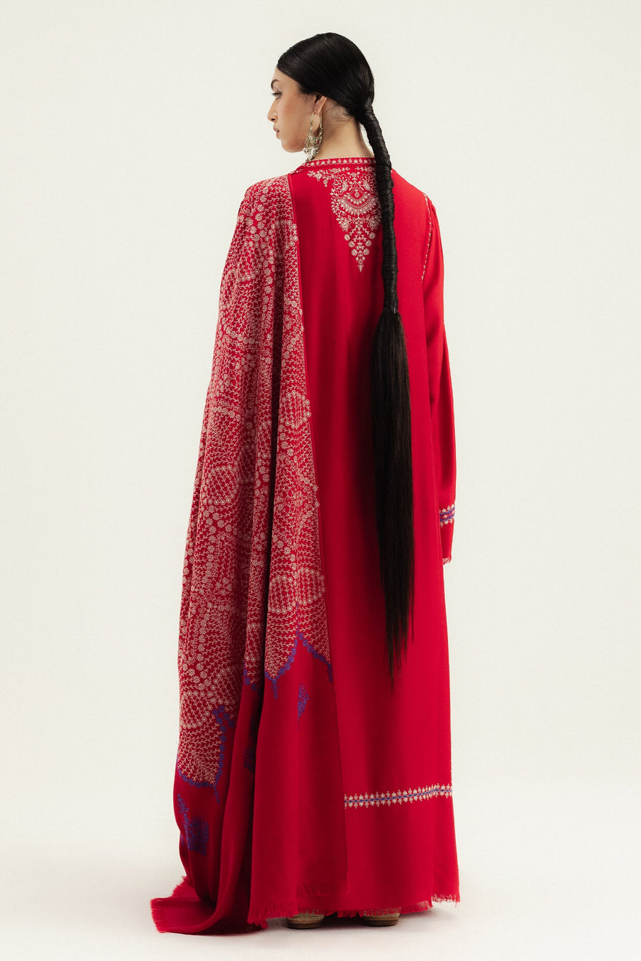 Zara Shahjahan Embroidered Marina Unstitched 3Pc Suit WS25-D5 Laalazar