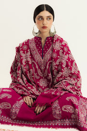 Zara Shahjahan Embroidered Karandi Unstitched 3Pc Suit WS25-D6 Gulmeer