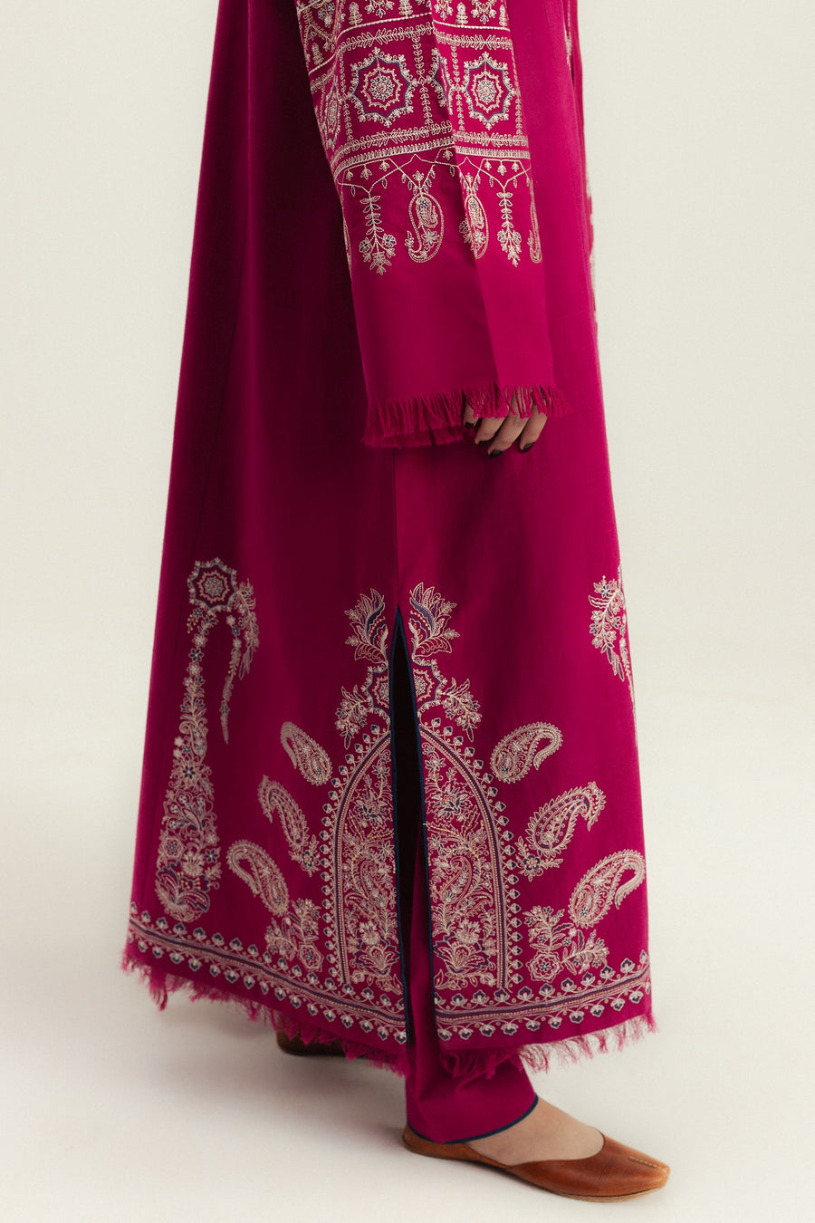 Zara Shahjahan Embroidered Karandi Unstitched 3Pc Suit WS25-D6 Gulmeer
