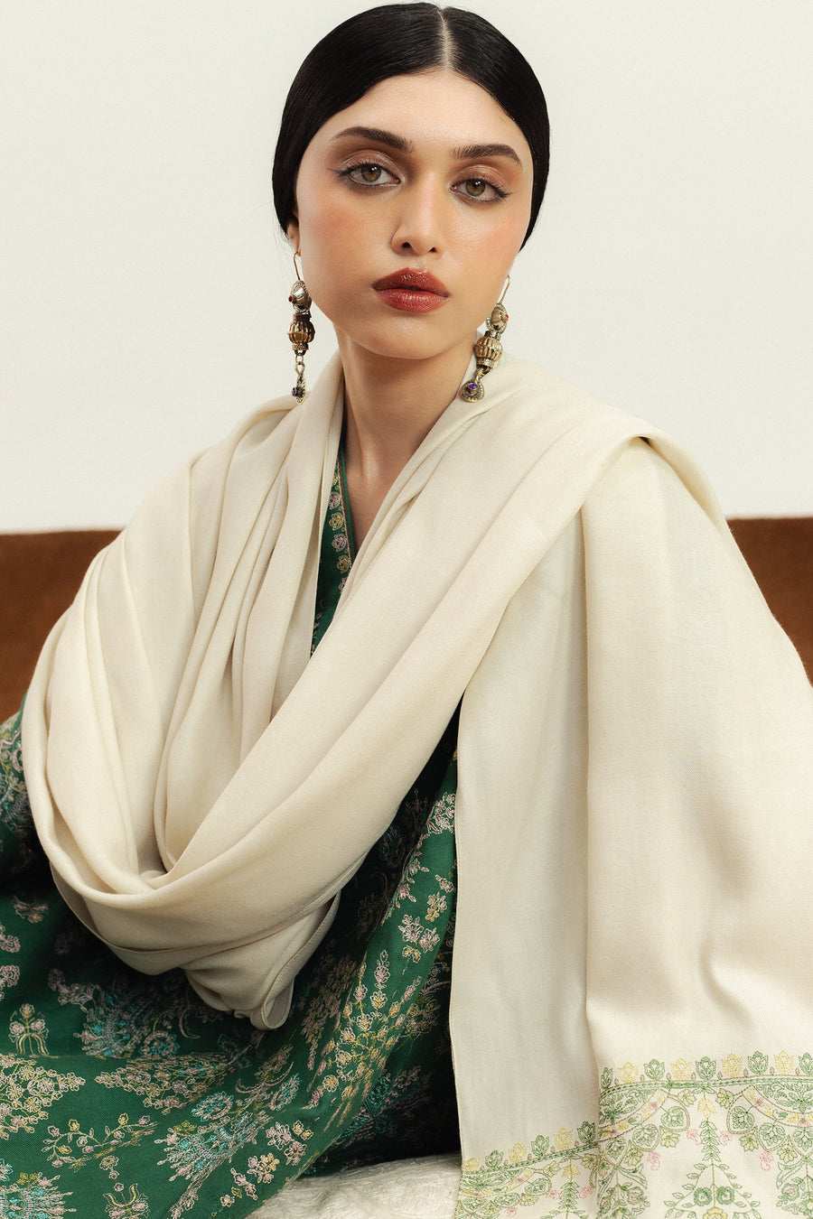 Zara Shahjahan Embroidered Marina Unstitched 3Pc Suit WS25-D8 Ruhab
