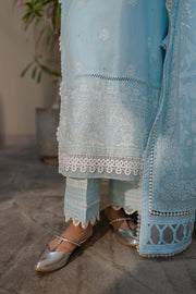 Zellbury Embroidered Chikankari Cotton Unstitched 3Pc Suit WUC24E30709