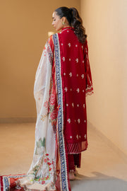 Zellbury Embroidered Chikankari Cotton Unstitched 3Pc Suit WUC24E30710