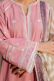 Zellbury Embroidered Chikankari Cotton Unstitched 3Pc Suit WUC24E30712