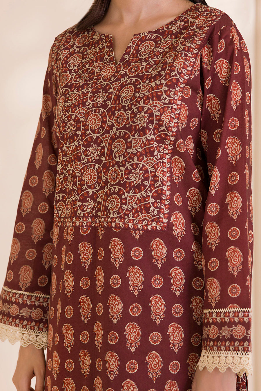 Zellbury Embroidered Cotton Unstitched 2Pc Suit WUC25E20012