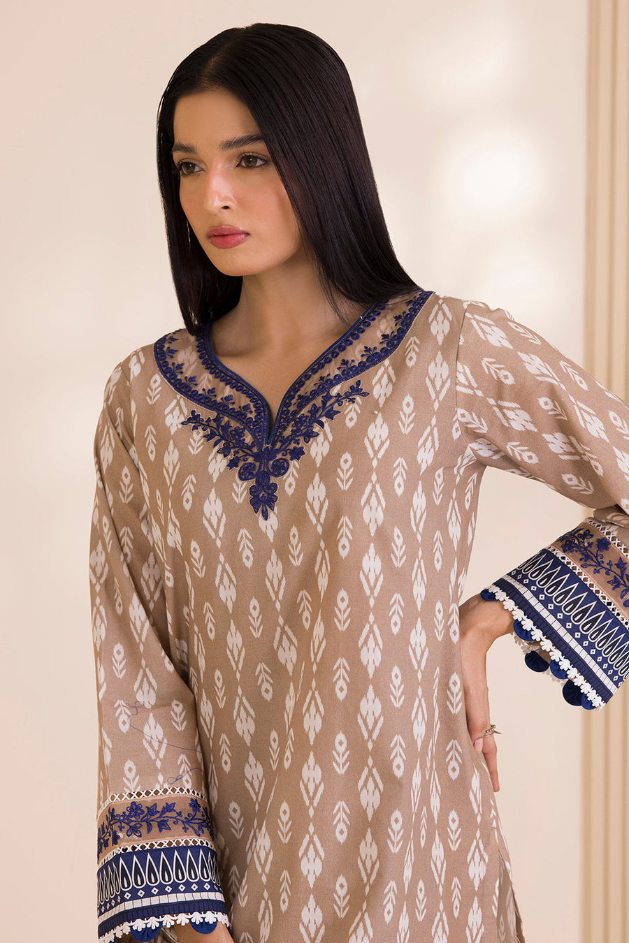 Zellbury Embroidered Cotton Unstitched 2Pc Suit WUC25E20016