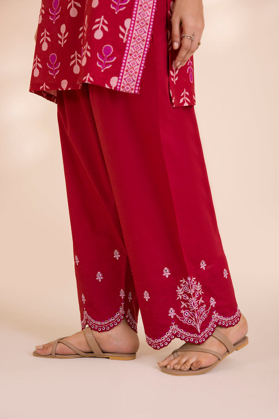 Zellbury Embroidered Cotton Unstitched 3Pc Suit WUC25E30042