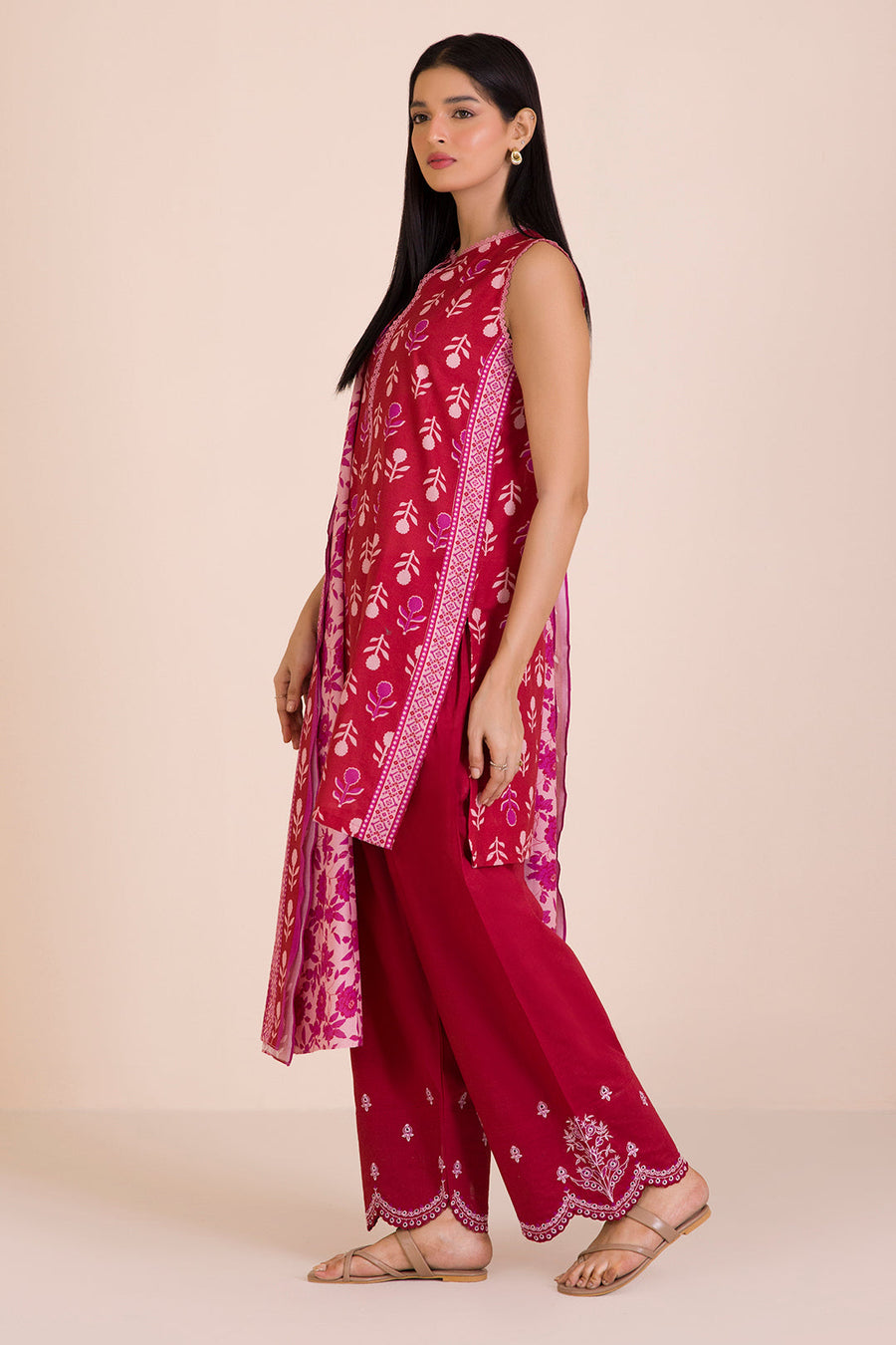 Zellbury Embroidered Cotton Unstitched 3Pc Suit WUC25E30042