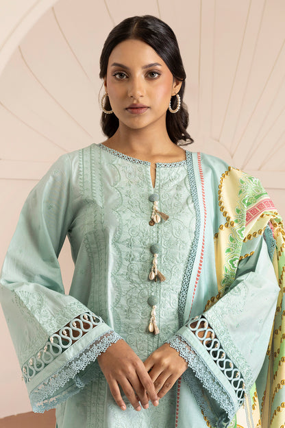 Zellbury Summer Embroidered Cotton Unstitched 3Pc Suit WUC25E30209