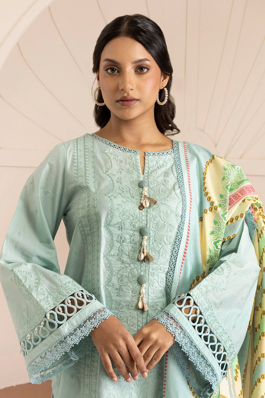 Zellbury Summer Embroidered Cotton Unstitched 3Pc Suit WUC25E30209