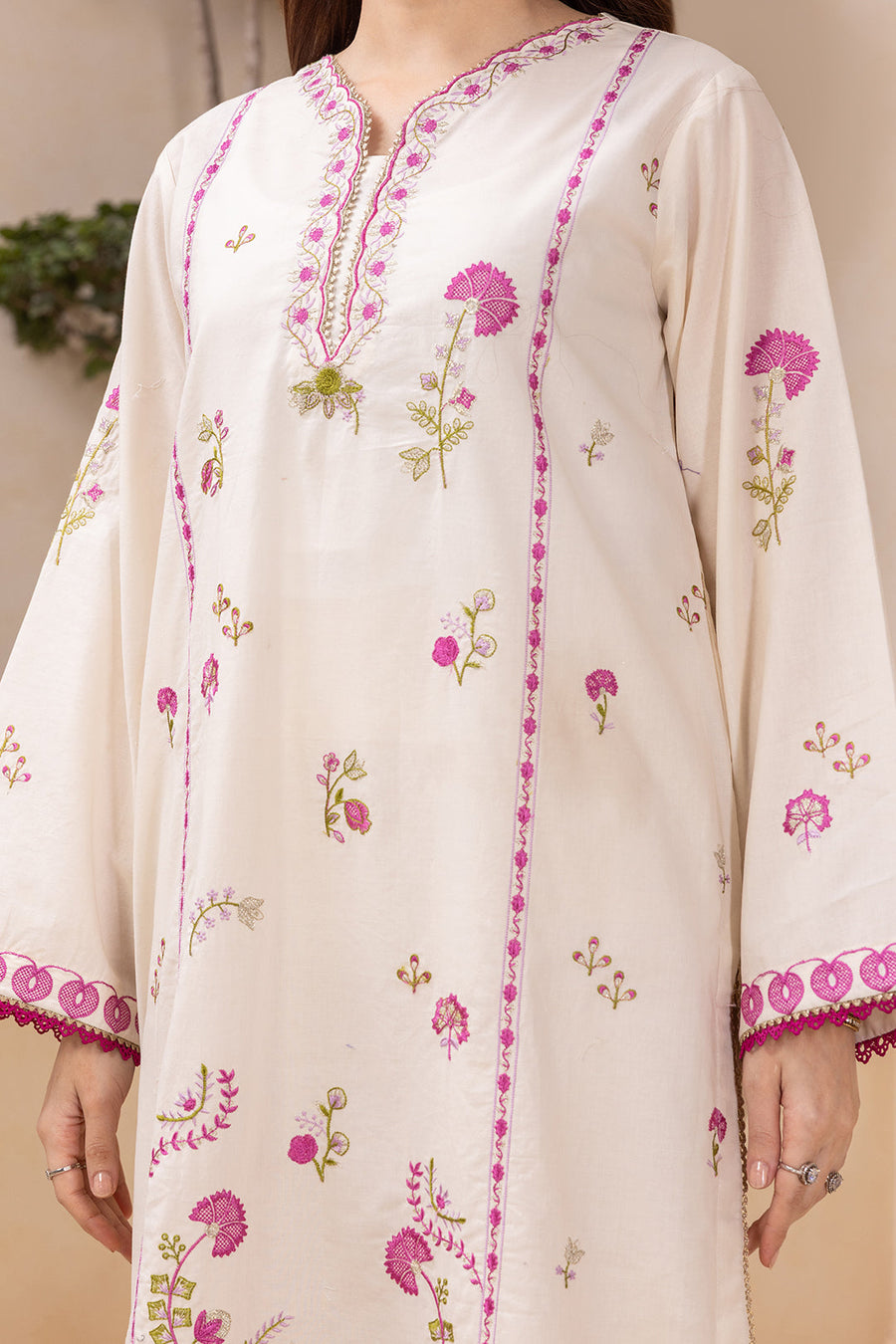Zellbury Summer Embroidered Cotton Unstitched 3Pc Suit WUC25E30210