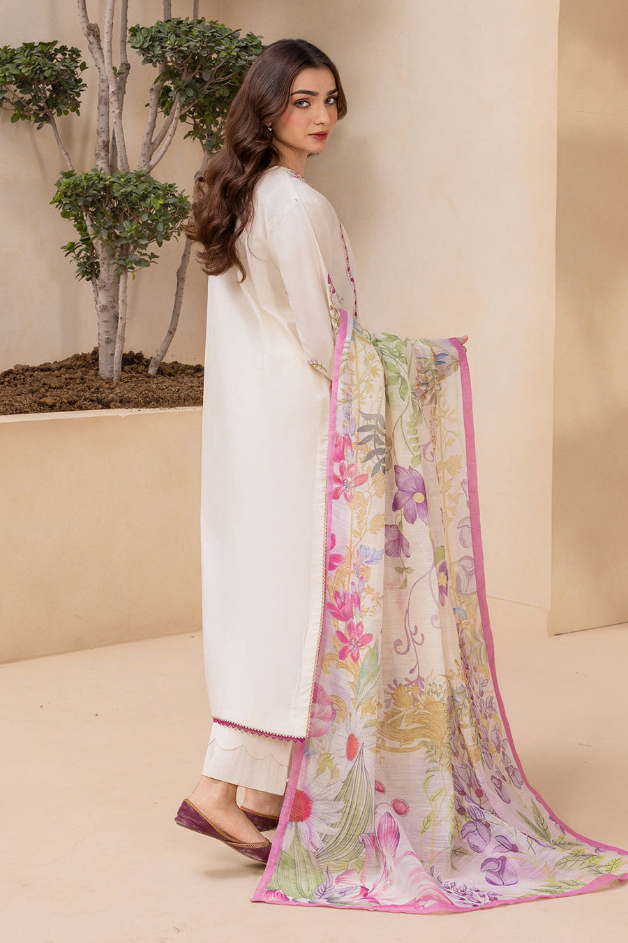 Zellbury Summer Embroidered Cotton Unstitched 3Pc Suit WUC25E30210