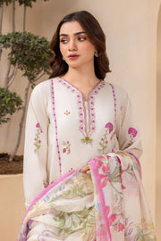 Zellbury Summer Embroidered Cotton Unstitched 3Pc Suit WUC25E30210