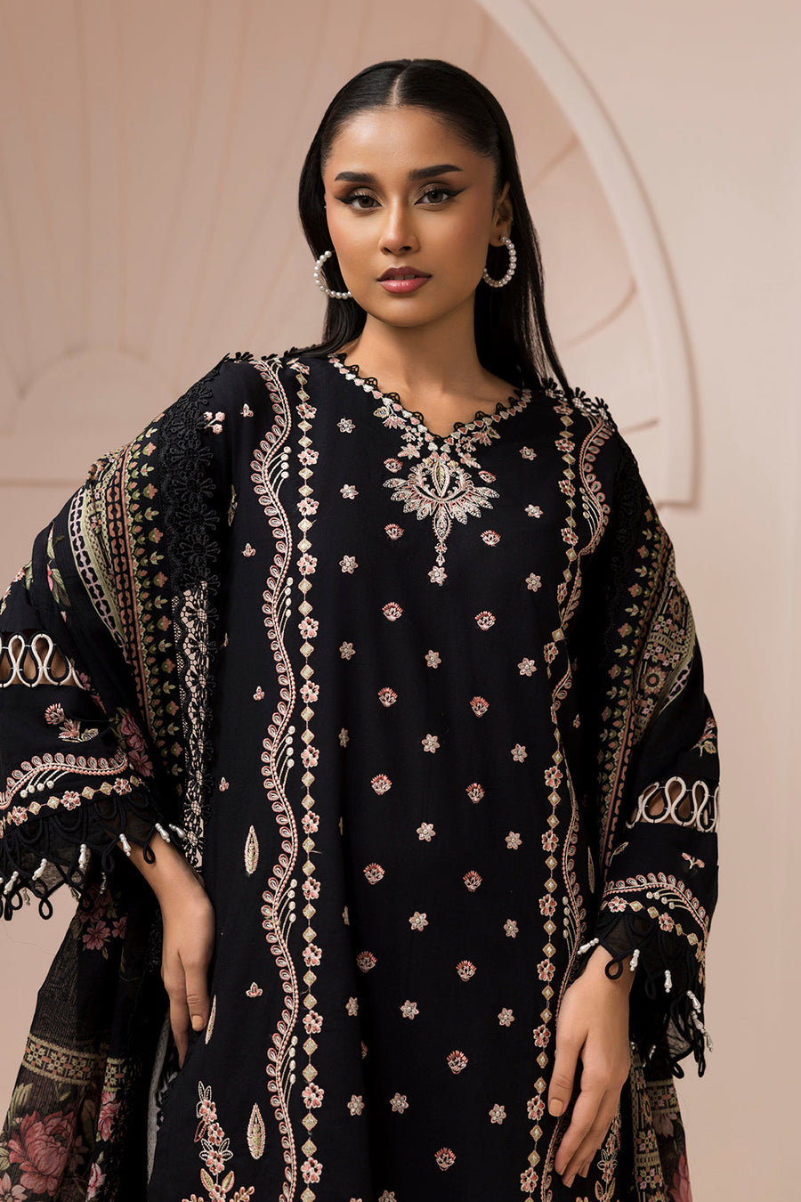 Zellbury Summer Embroidered Cotton Unstitched 3Pc Suit WUC25E30212