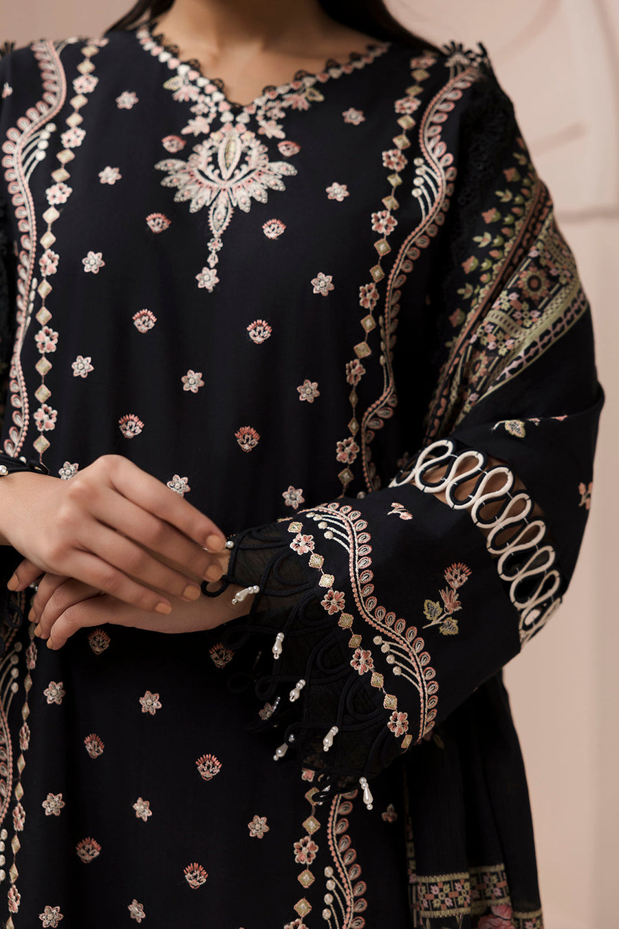 Zellbury Summer Embroidered Cotton Unstitched 3Pc Suit WUC25E30212