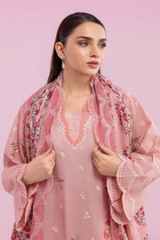 Zellbury Summer Embroidered Cotton Unstitched 3Pc Suit WUC25E30216