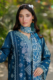 Zellbury Chikankari Embroidered Cotton Unstitched 3Pc Suit WUC25E34016