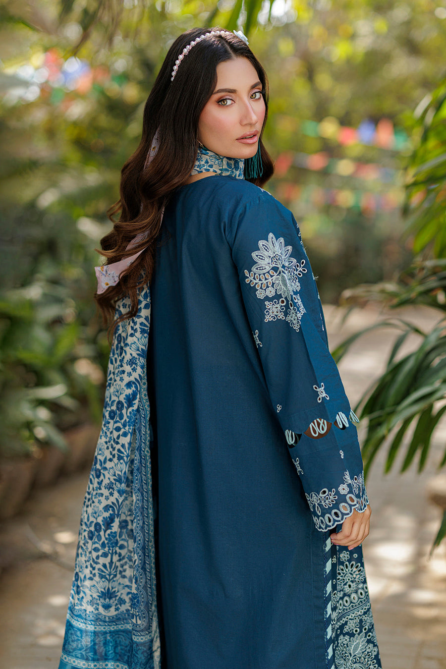 Zellbury Chikankari Embroidered Cotton Unstitched 3Pc Suit WUC25E34016