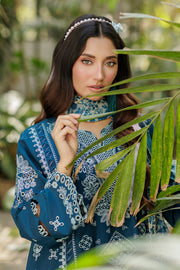 Zellbury Chikankari Embroidered Cotton Unstitched 3Pc Suit WUC25E34016