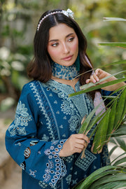 Zellbury Chikankari Embroidered Cotton Unstitched 3Pc Suit WUC25E34016