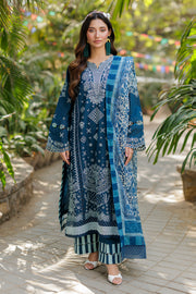 Zellbury Chikankari Embroidered Cotton Unstitched 3Pc Suit WUC25E34016