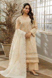 Zellbury Chikankari Embroidered Cotton Unstitched 3Pc Suit WUC25E34018