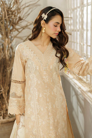 Zellbury Chikankari Embroidered Cotton Unstitched 3Pc Suit WUC25E34018
