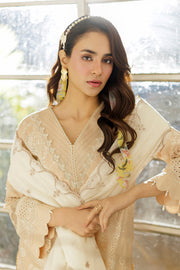 Zellbury Chikankari Embroidered Cotton Unstitched 3Pc Suit WUC25E34018