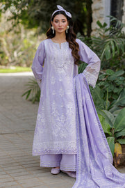 Zellbury Chikankari Embroidered Cotton Unstitched 3Pc Suit WUC25E34019
