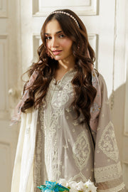 Zellbury Chikankari Embroidered Cotton Unstitched 3Pc Suit WUC25E34024