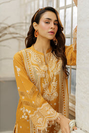 Zellbury Chikankari Embroidered Cotton Unstitched 3Pc Suit WUC25E34032