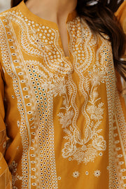 Zellbury Chikankari Embroidered Cotton Unstitched 3Pc Suit WUC25E34032