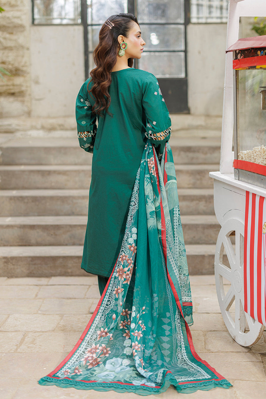 Zellbury Chikankari Embroidered Cotton Unstitched 3Pc Suit WUC25E34034